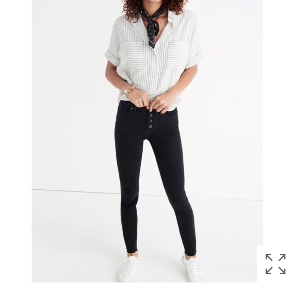 Madewell 9" High-Rise Skinny Jeans Berkeley Black